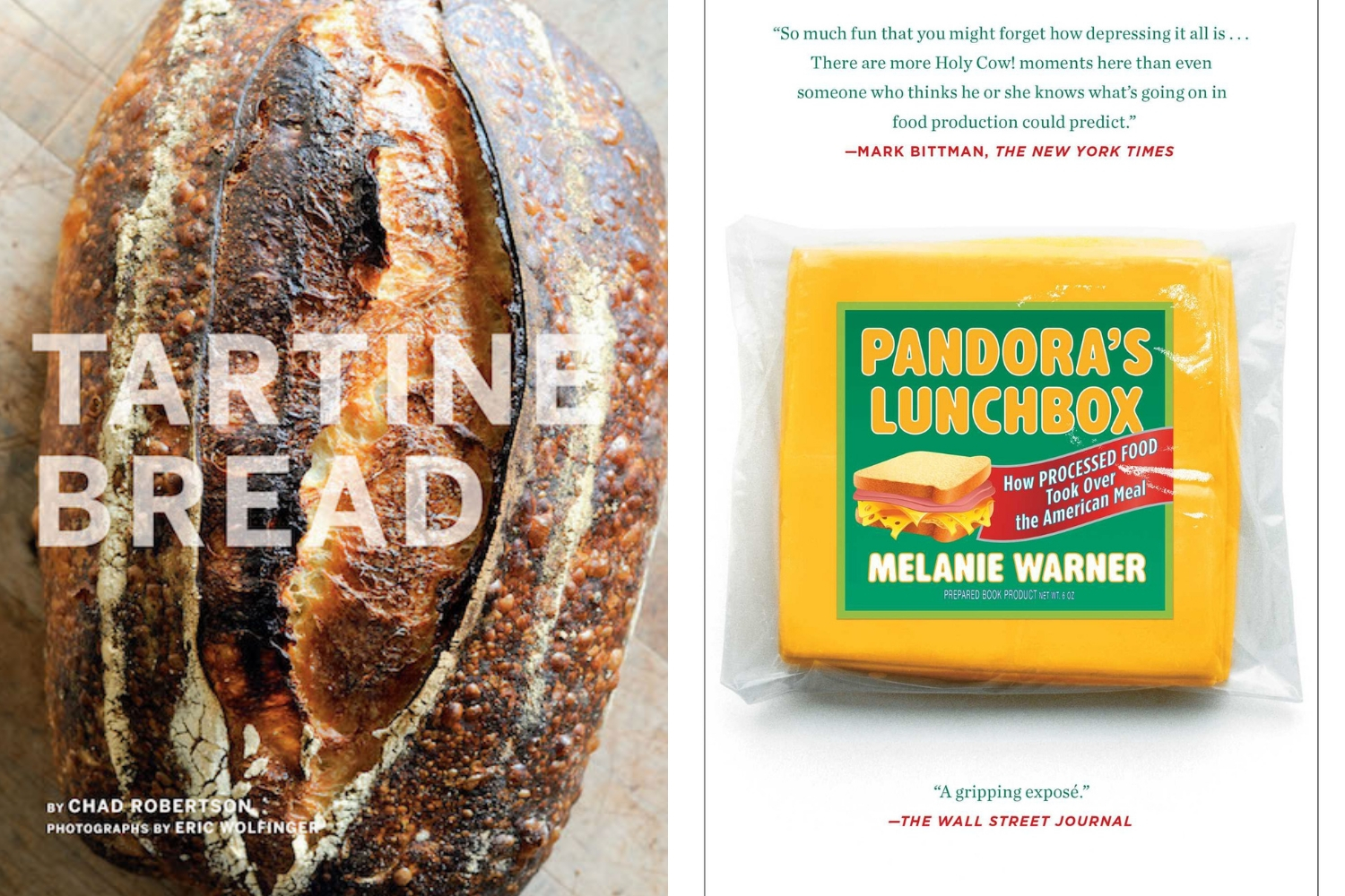 Edible Reads for Edible Idaho discusses Tartine Bread by Chad Robertson and Pandora's Lunchbox by Melanie Warner.
