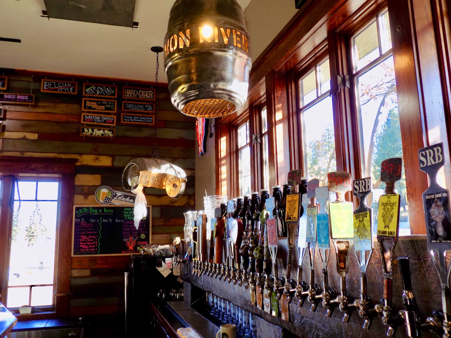 Salmon River Brewery in McCall, Idaho celebrates the Salmon River with beer.