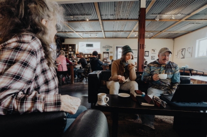 In Sandpoint, Idaho the Evan Brothers have opened a coffee shop to support the local community.