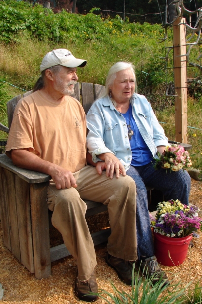 Thom Sadoski and Diane Green at Greens Farm in Sandpoint, Idaho.