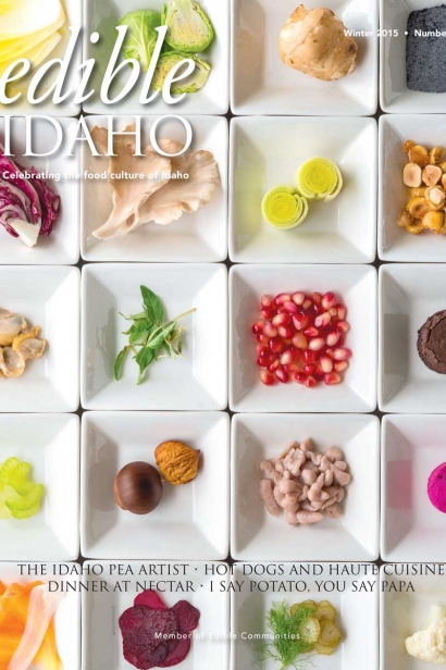 Edible Idaho Winter 2015 magazine cover