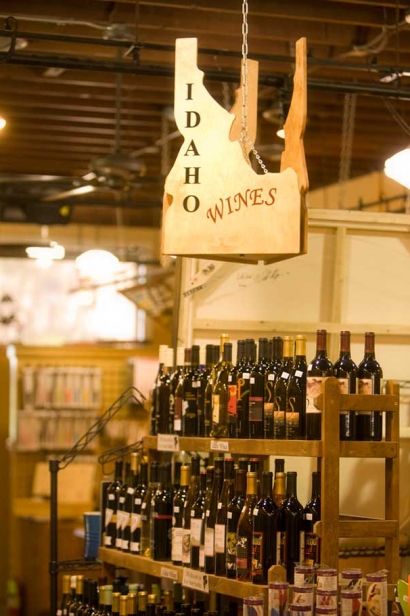 The Idaho Wines section at Rudy's in Twin Falls, Idaho.