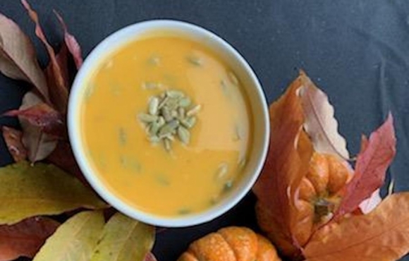 Christine Reid’s Coconut Curry Roasted Butternut Squash Soup recipe