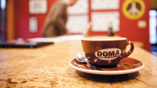 A cup of Doma Coffee from Post Falls, Idaho.